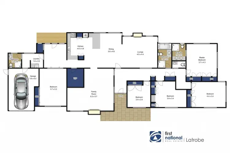 Floorplan of Homely house listing, 13 McLean Street, Morwell VIC 3840