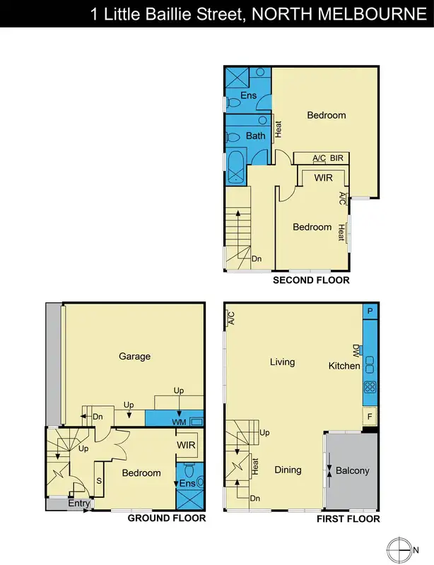 Floorplan of Homely house listing, 1 Little Baillie Street, North Melbourne VIC 3051