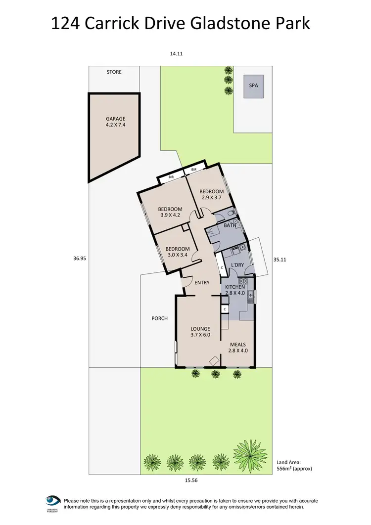 Floorplan of Homely house listing, 124 Carrick Drive, Gladstone Park VIC 3043