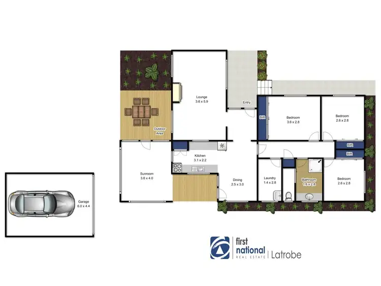 Floorplan of Homely house listing, 21 Stuart Street, Traralgon VIC 3844