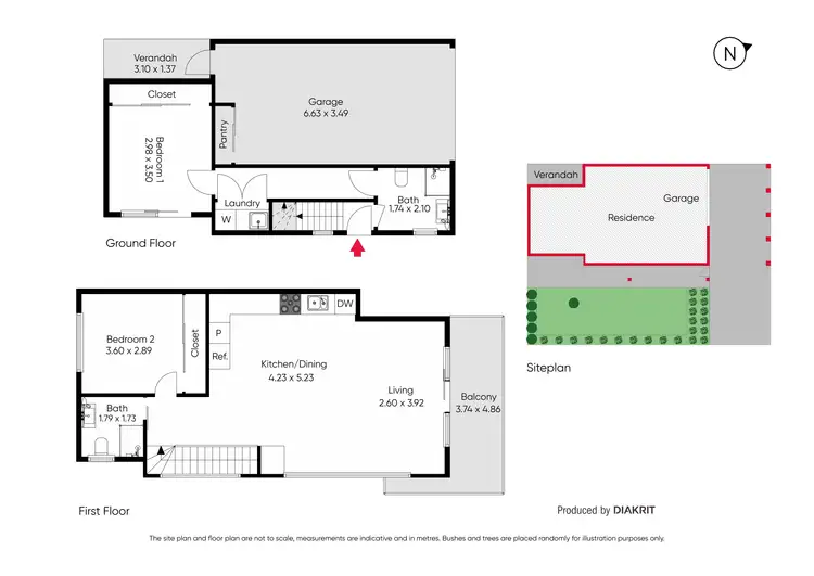 Floorplan of Homely house listing, 1&2/17 Park Avenue, Preston VIC 3072
