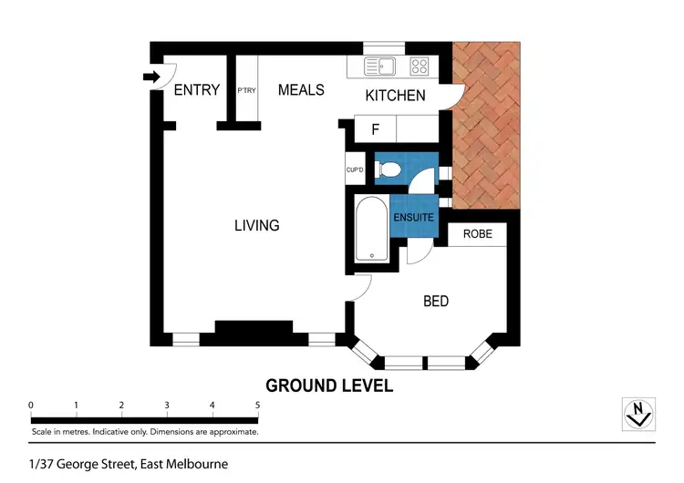 Floorplan of Homely apartment listing, 1/37-41 George Street, East Melbourne VIC 3002