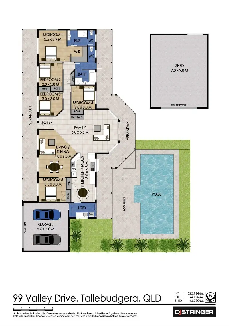 Floorplan of Homely house listing, 99 Valley Drive, Tallebudgera QLD 4228