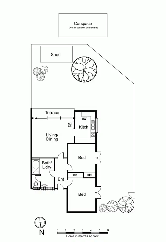 Floorplan of Homely unit listing, 1/77 Wattletree Road, Armadale VIC 3143