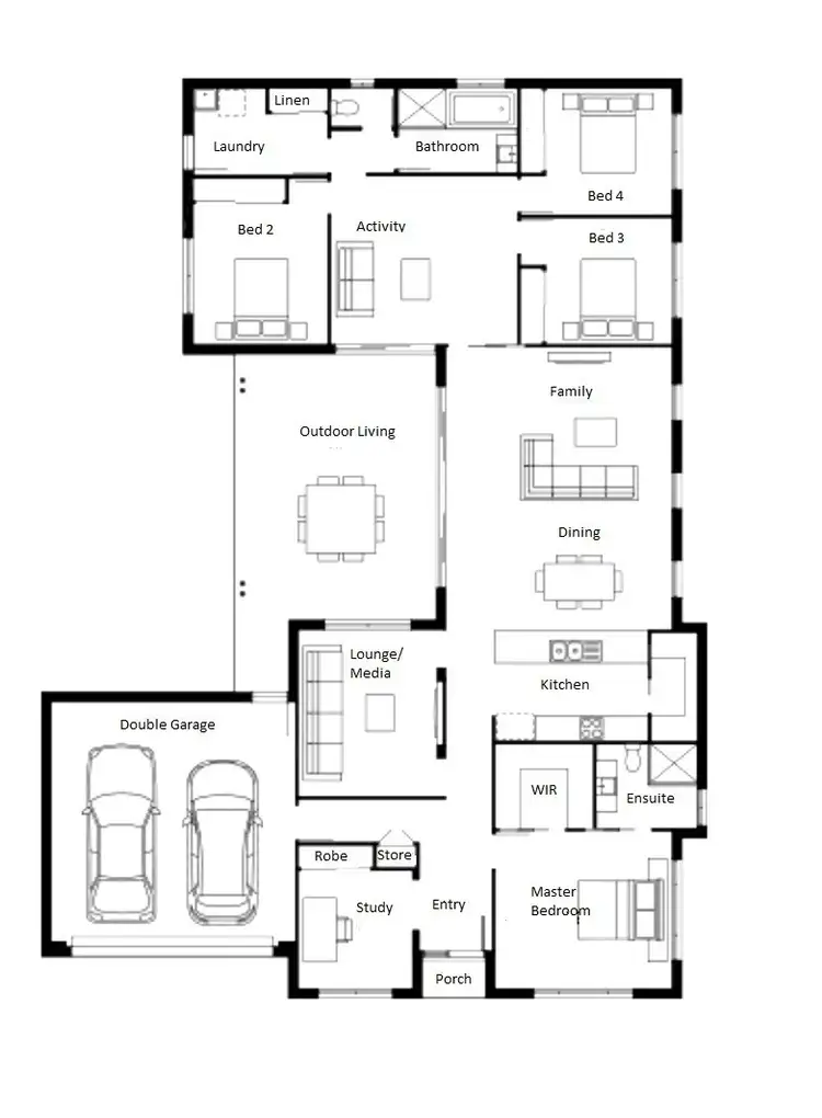 Floorplan of Homely house listing, 3 Flame Tree Drive, Burrum Heads QLD 4659
