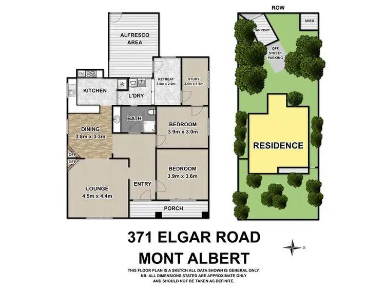 Floorplan of Homely house listing, 371 Elgar Road, Mont Albert VIC 3127