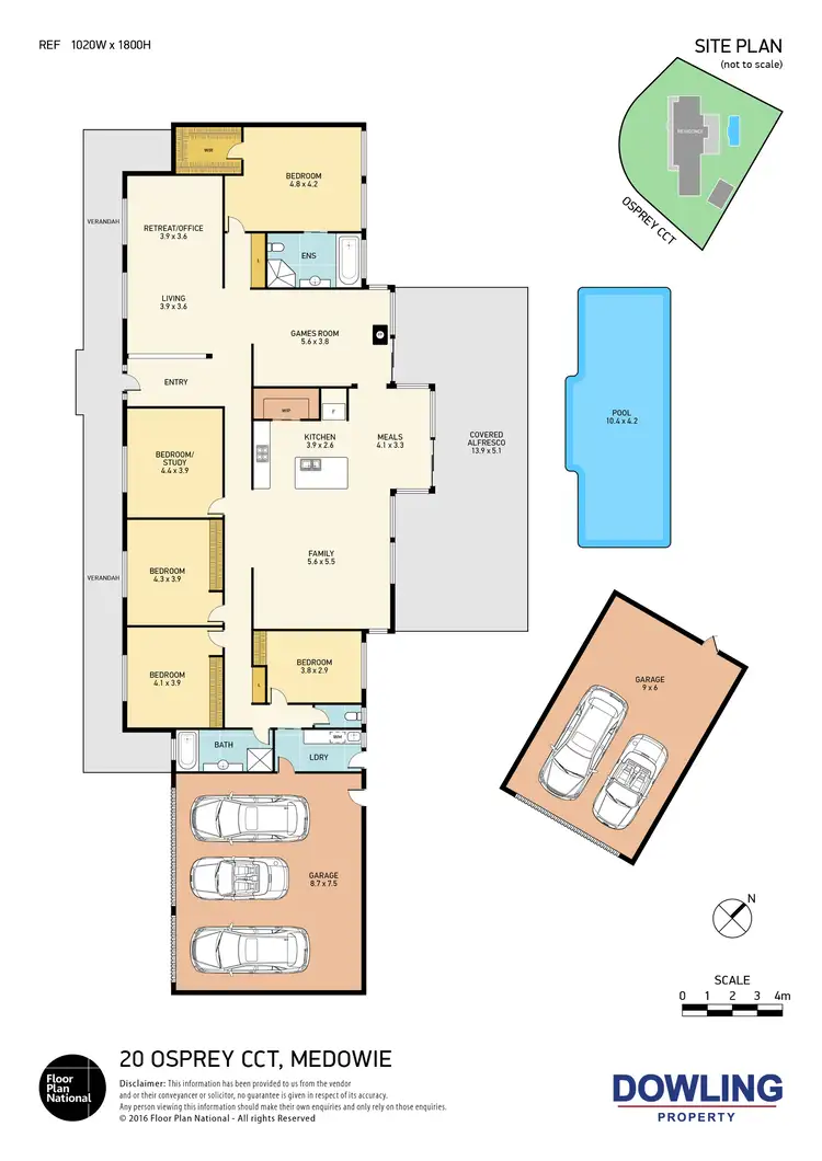Floorplan of Homely house listing, 20 Osprey Circuit, Medowie NSW 2318