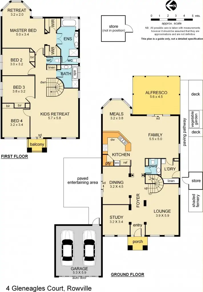 Floorplan of Homely house listing, 4 Gleneagles Court, Rowville VIC 3178