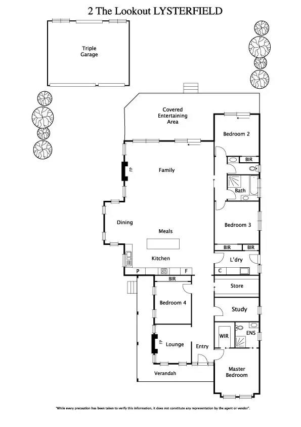 Floorplan of Homely house listing, 2 The Lookout, Lysterfield VIC 3156