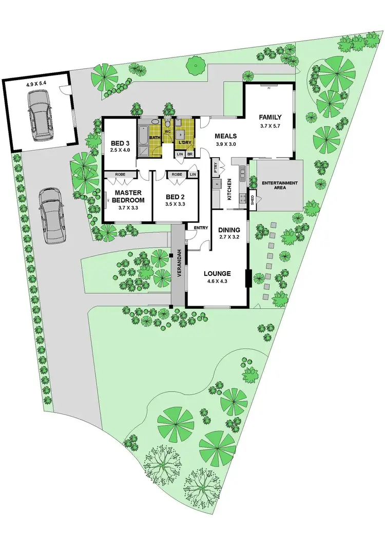 Floorplan of Homely house listing, 4 Myra Court, Gladstone Park VIC 3043