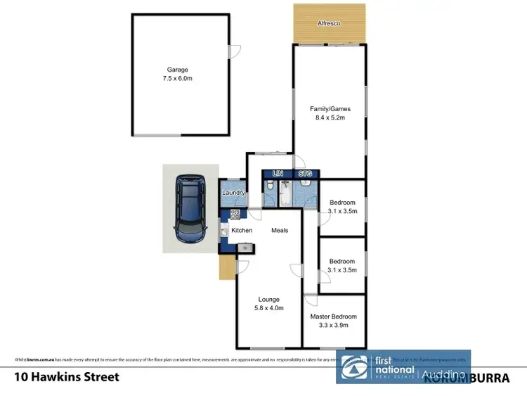 Floorplan of Homely house listing, 10 Hawkins Street, Korumburra VIC 3950