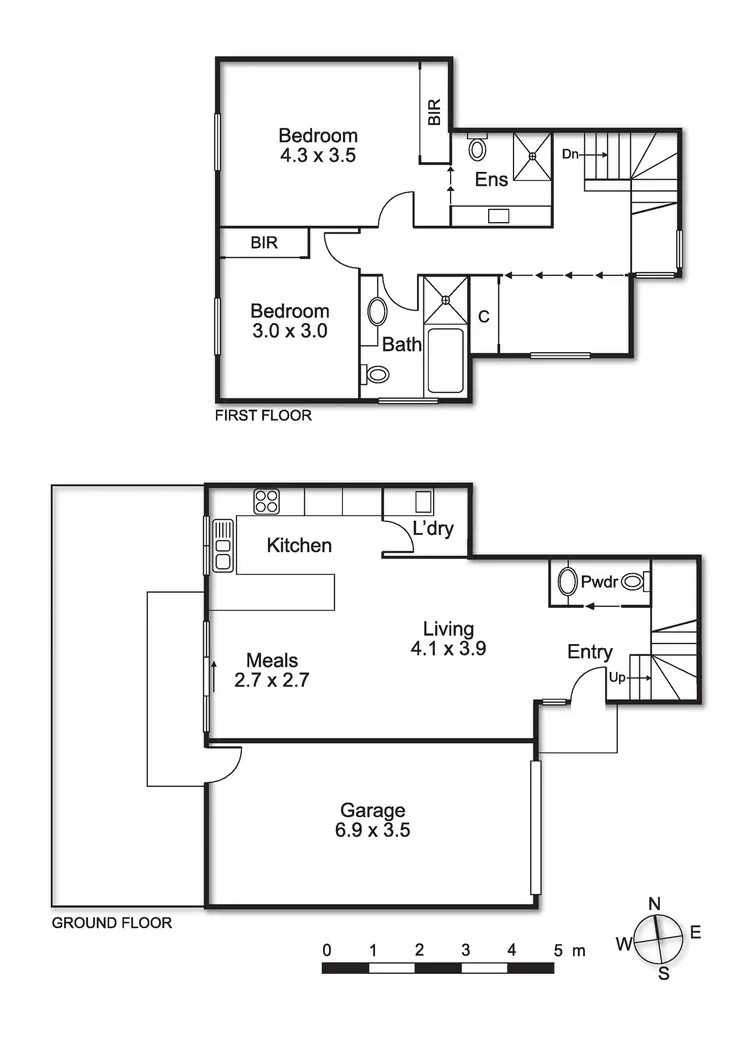 Floorplan of Homely townhouse listing, 3/15 Malane Street, Bentleigh East VIC 3165
