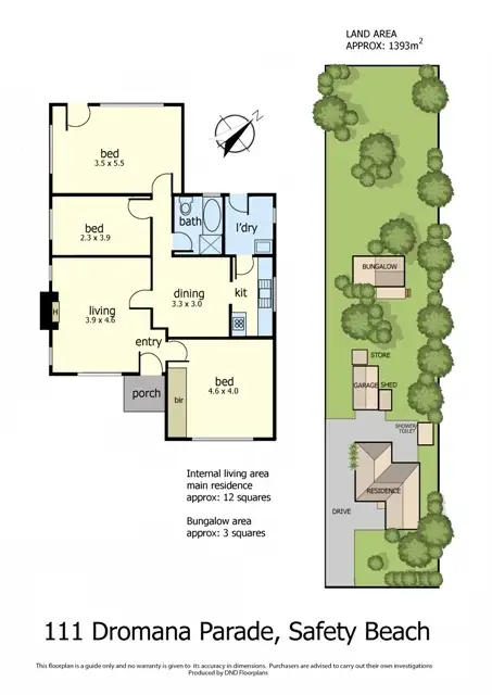 Floorplan of Homely house listing, 111 Dromana Parade, Safety Beach VIC 3936