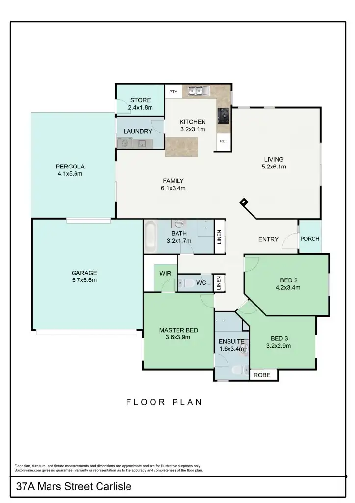 Floorplan of Homely villa listing, 37A Mars Street, Carlisle WA 6101