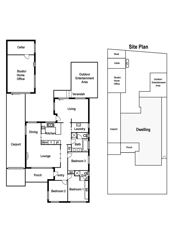 Floorplan of Homely house listing, 55 Green Avenue, Kingsbury VIC 3083
