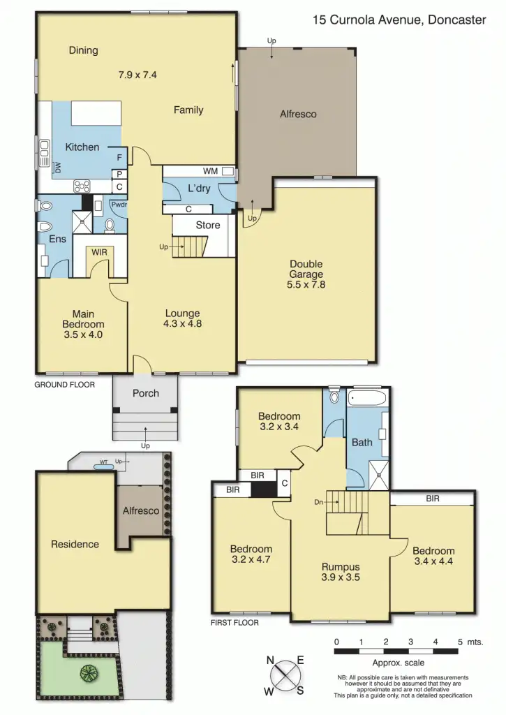 Floorplan of Homely townhouse listing, 15 Curnola Avenue, Doncaster VIC 3108