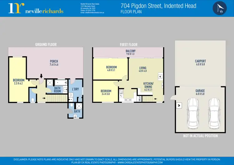 Floorplan of Homely house listing, 704 Pigdon Street, Indented Head VIC 3223