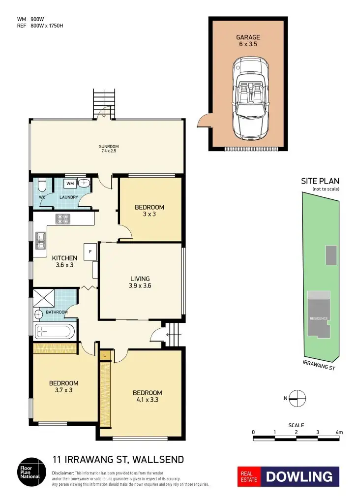 Floorplan of Homely house listing, 11 Irrawang Street, Wallsend NSW 2287
