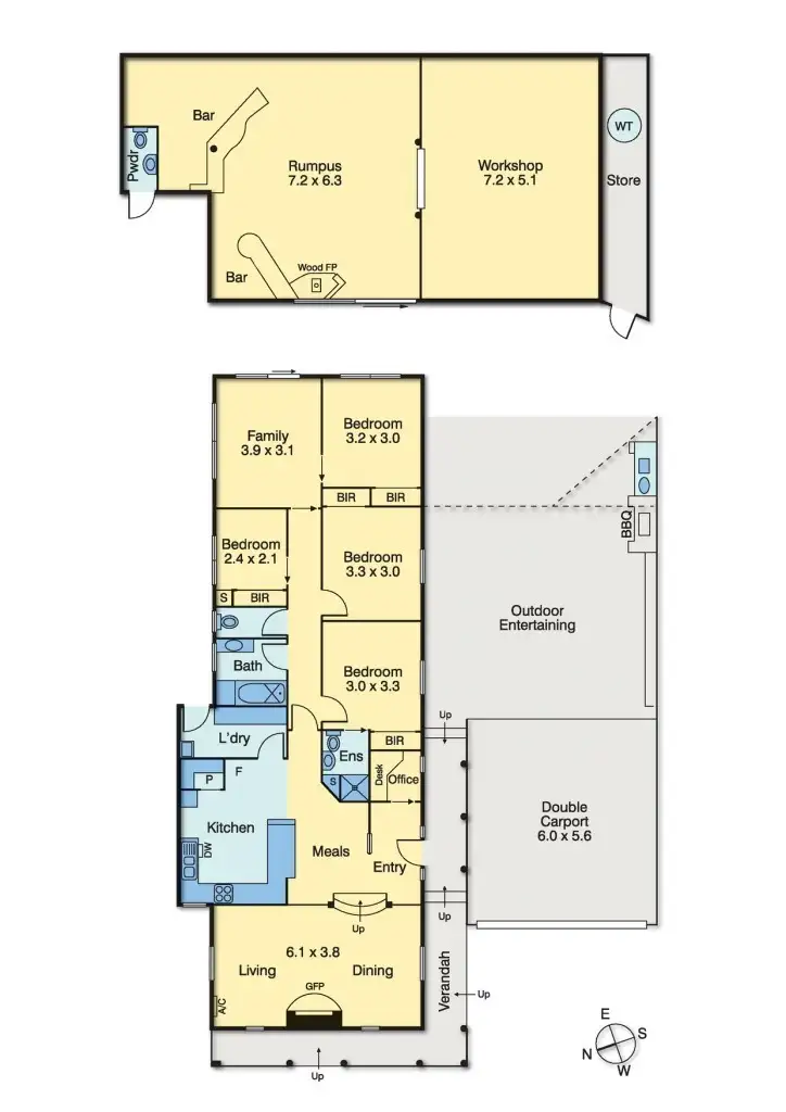 Floorplan of Homely house listing, 6 Cawarra Street, Mornington VIC 3931