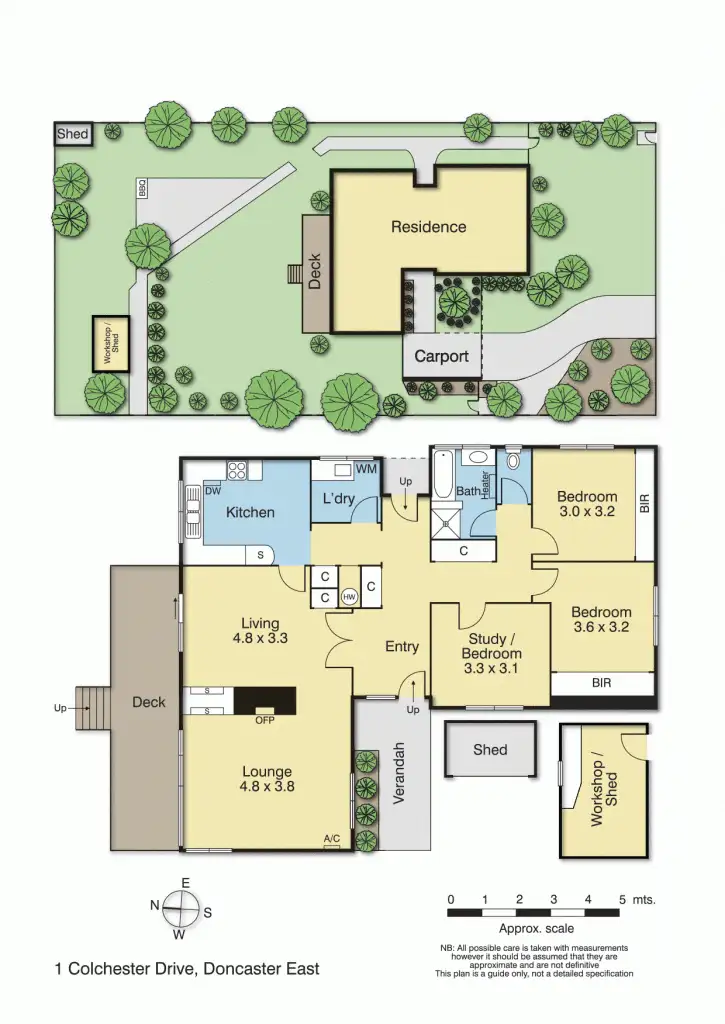 Floorplan of Homely house listing, 1 Colchester Drive, Doncaster East VIC 3109