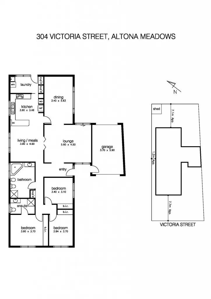 Floorplan of Homely house listing, 304 Victoria Street, Altona Meadows VIC 3028