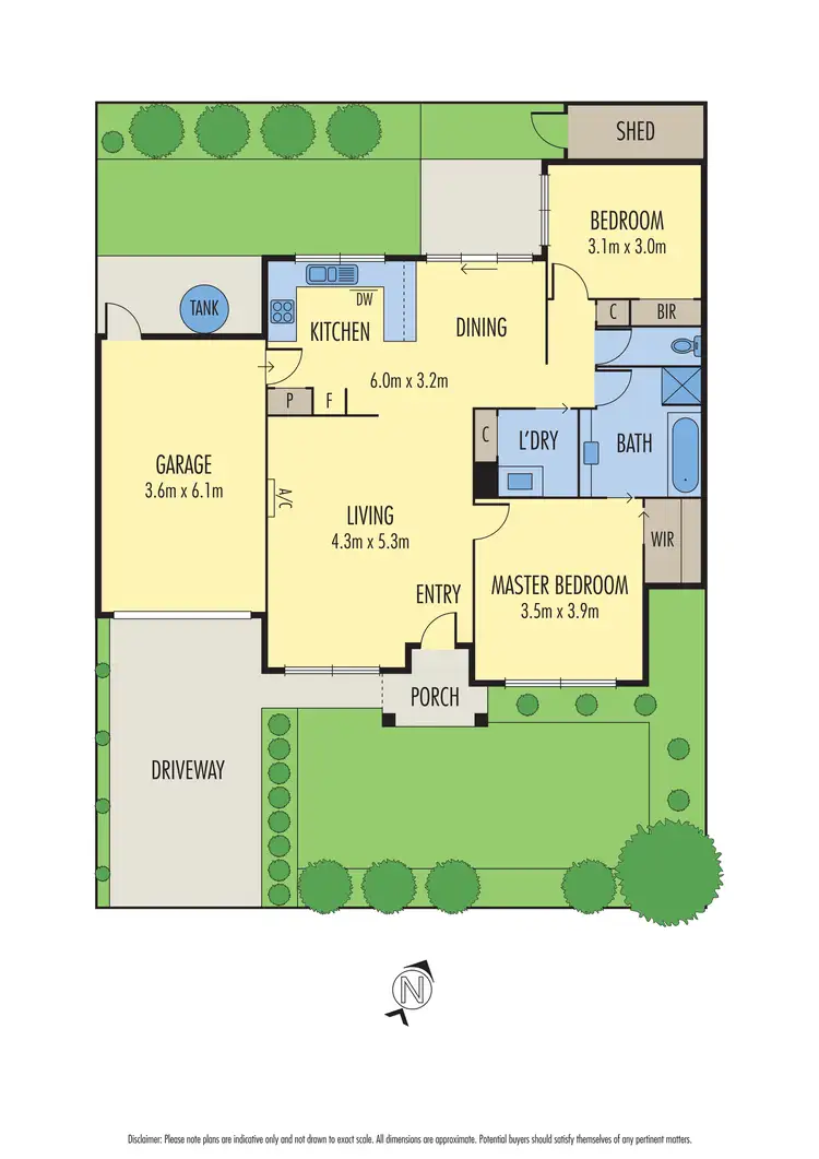 Floorplan of Homely unit listing, 6 Madden Street, Seaford VIC 3198