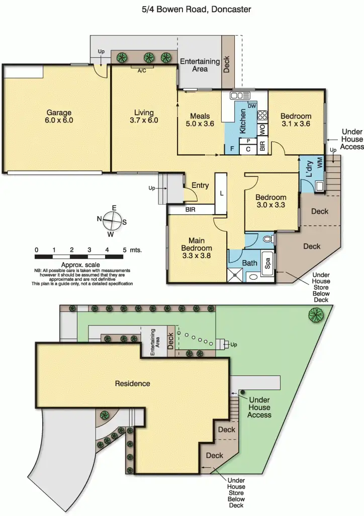 Floorplan of Homely unit listing, 5/4 Bowen Road, Doncaster East VIC 3109