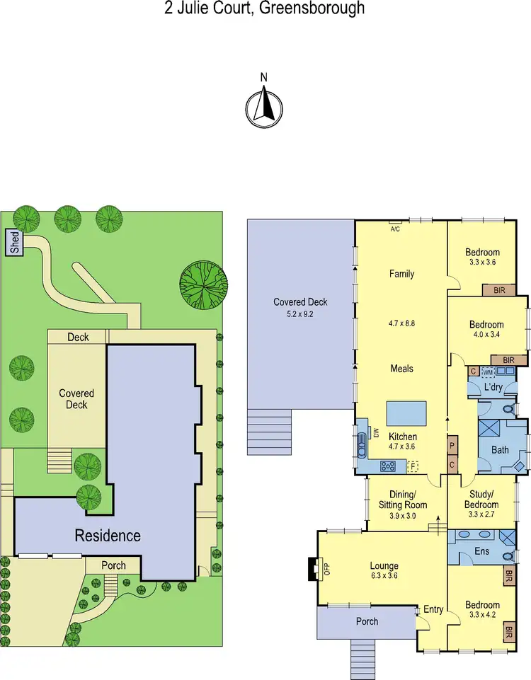 Floorplan of Homely house listing, 2 Julie Court, Greensborough VIC 3088