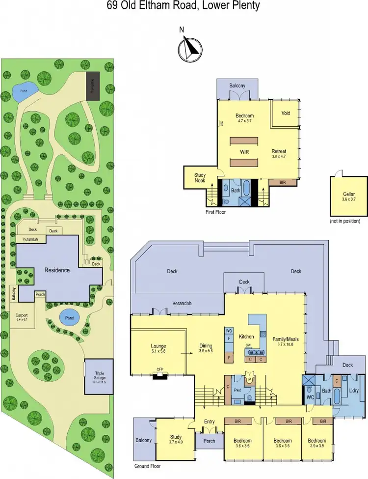 Floorplan of Homely house listing, 69 Old Eltham Road, Lower Plenty VIC 3093