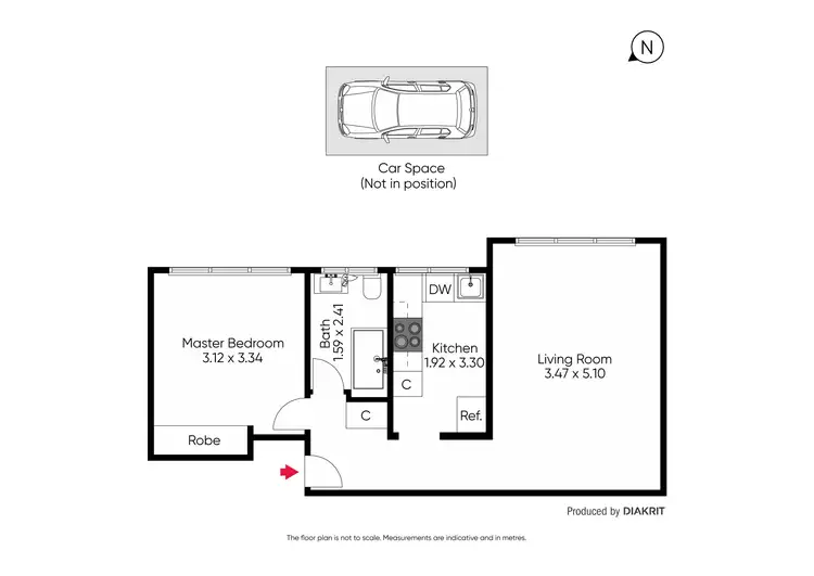 Floorplan of Homely apartment listing, 13/197 Brighton Road, Elwood VIC 3184
