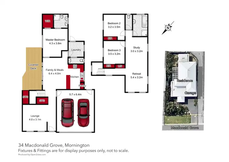 Floorplan of Homely house listing, 34 Macdonald Grove, Mornington VIC 3931