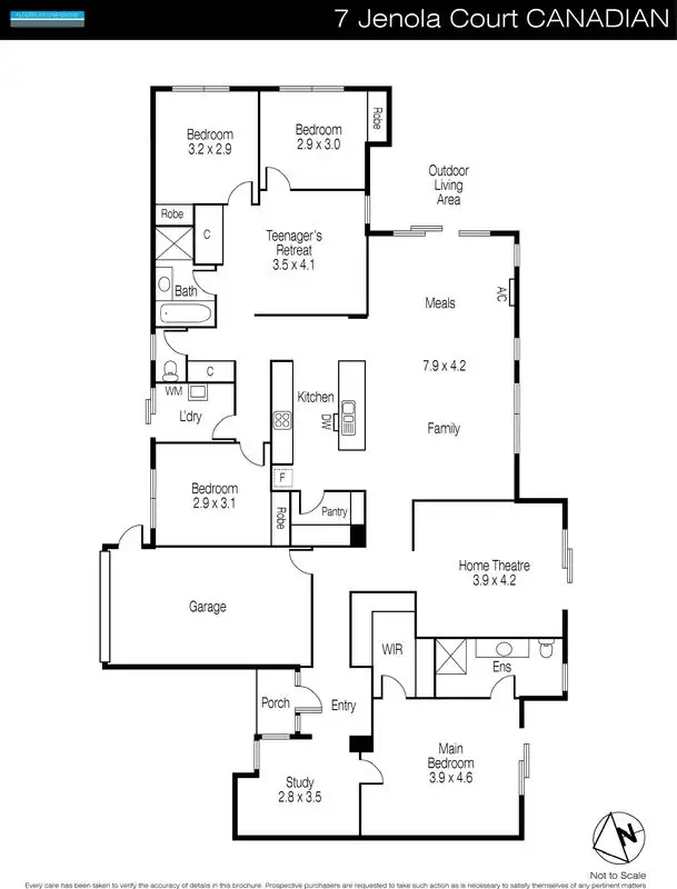 Floorplan of Homely house listing, 7 Jenola Court, Canadian VIC 3350
