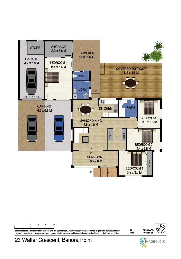 Floorplan of Homely house listing, 23 Walter Crescent, Banora Point NSW 2486