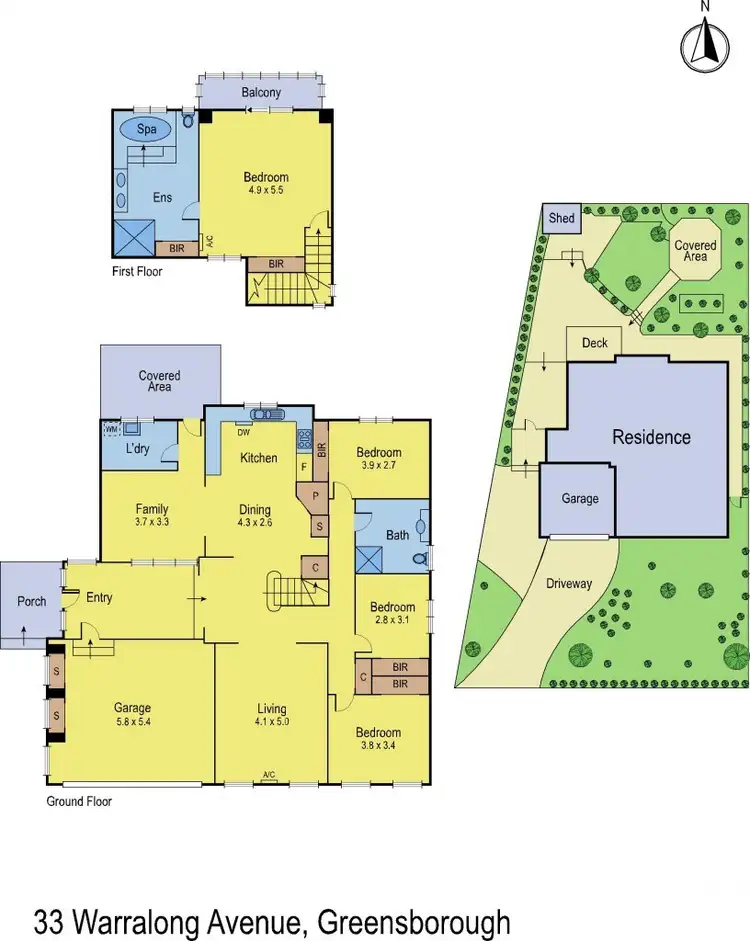 Floorplan of Homely house listing, 33 Warralong Avenue, Greensborough VIC 3088