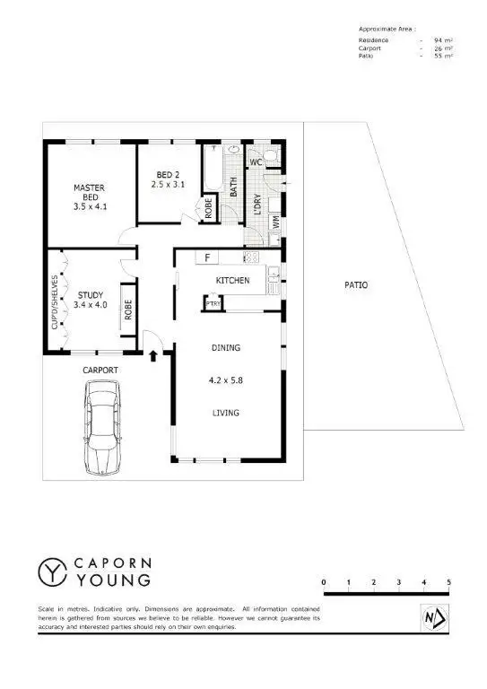 Floorplan of Homely house listing, 99A Gilbertson Road, Kardinya WA 6163