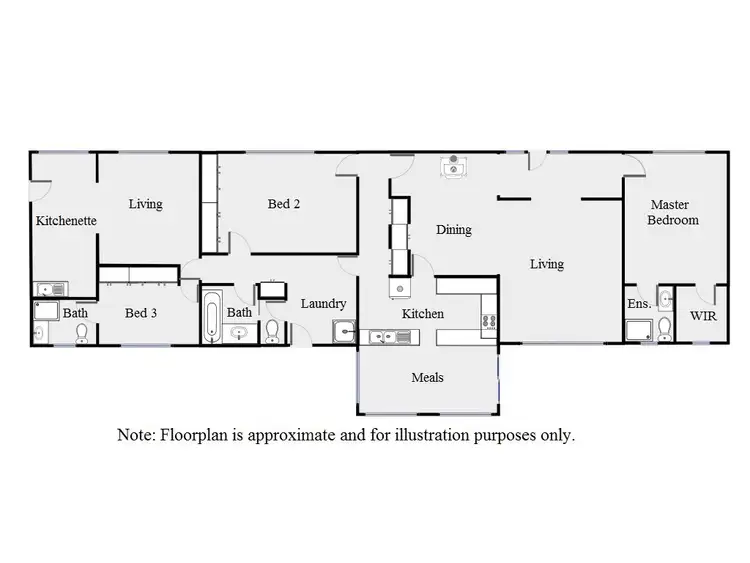 Floorplan of Homely house listing, 2887 Fourteenth Street, Irymple VIC 3498