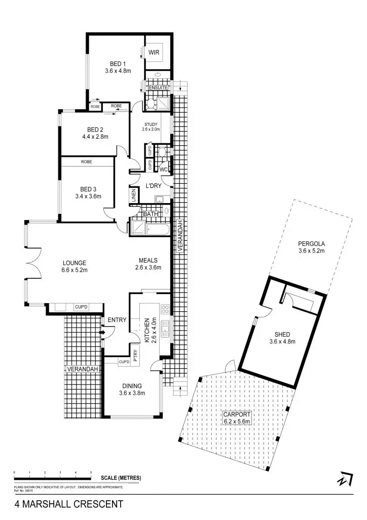Floorplan of Homely house listing, 4 Marshall Crescent, Kennington VIC 3550