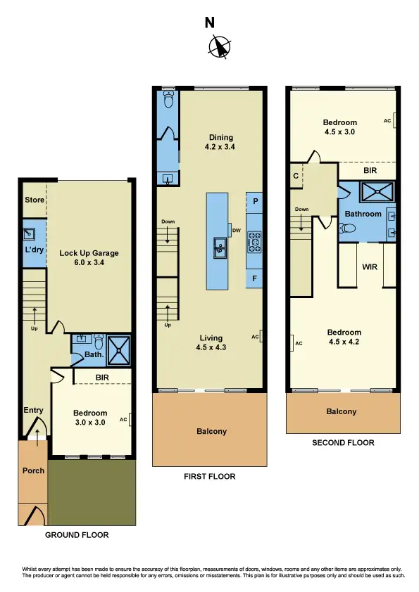 Floorplan of Homely townhouse listing, 4/57 Blyth Street, Altona VIC 3018