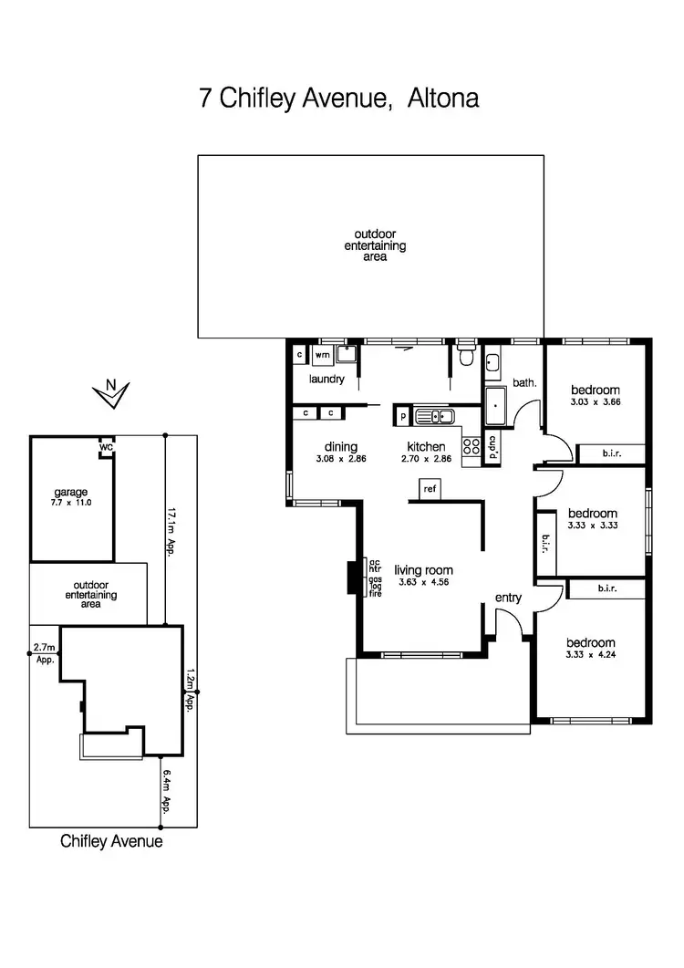 Floorplan of Homely house listing, 7 Chifley Avenue, Altona VIC 3018