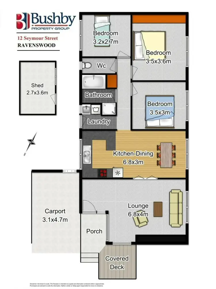 Floorplan of Homely house listing, 12 Seymour Street, Ravenswood TAS 7250