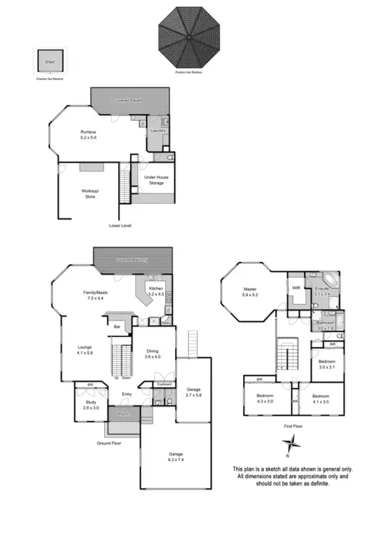 Floorplan of Homely house listing, 25 Wellington Park Drive, Warranwood VIC 3134