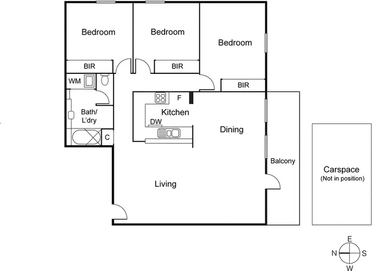 Floorplan of Homely apartment listing, 33/682 Nicholson Street, Fitzroy North VIC 3068