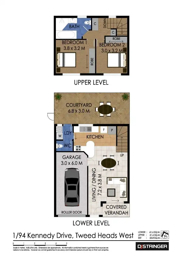 Floorplan of Homely unit listing, 1/94 Kennedy Drive, Tweed Heads West NSW 2485
