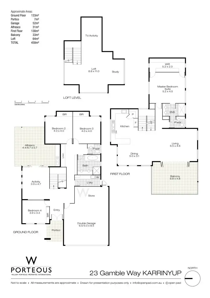 Floorplan of Homely house listing, 23 Gamble Way, Karrinyup WA 6018