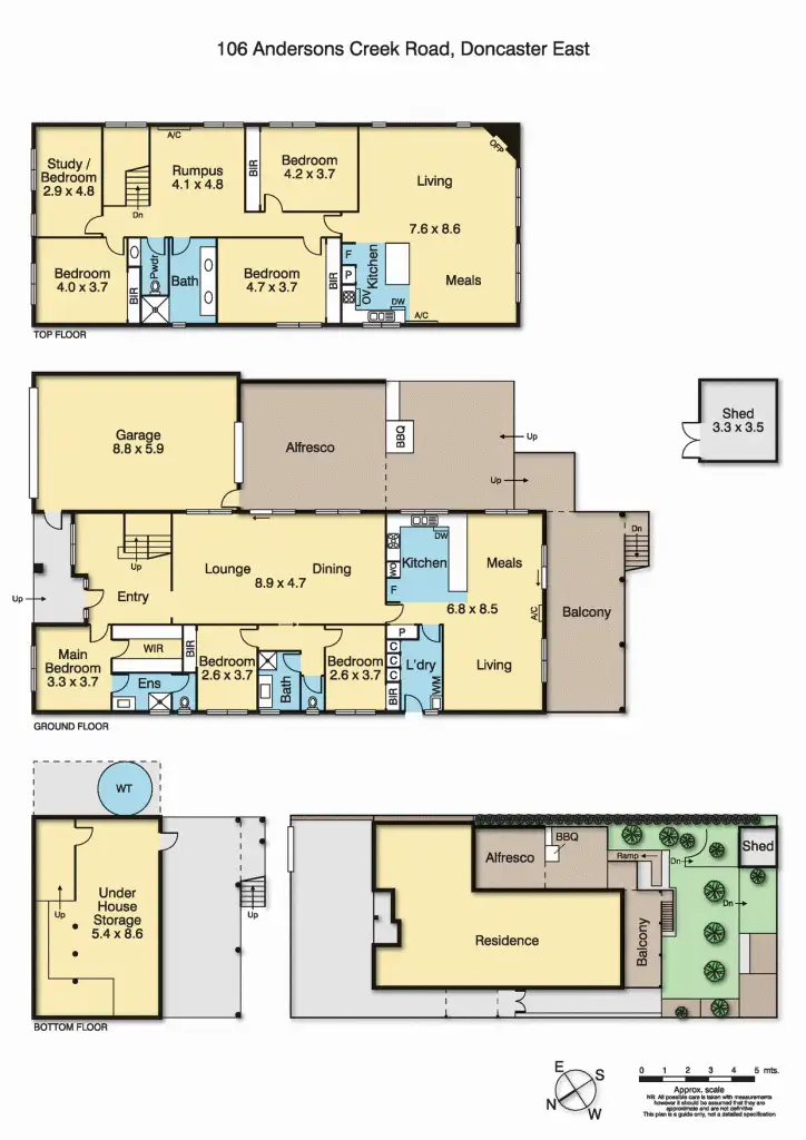 Floorplan of Homely house listing, 106 Andersons Creek Road, Doncaster East VIC 3109