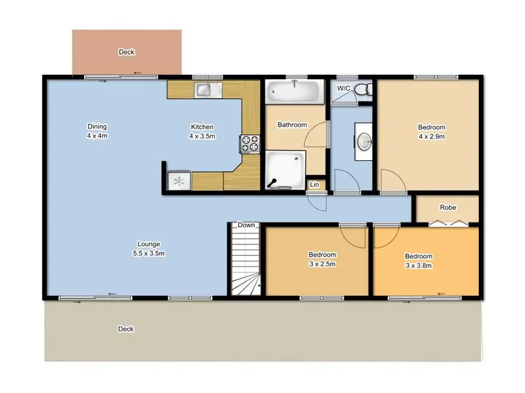 Floorplan of Homely house listing, 8 Smith Street, Grafton NSW 2460