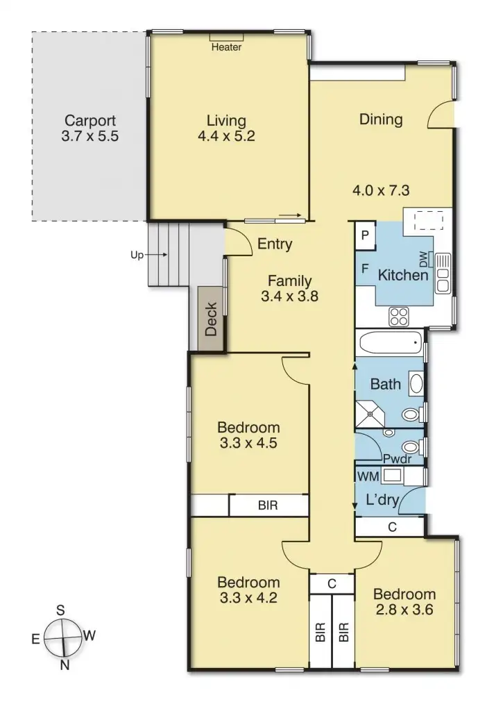 Floorplan of Homely house listing, 41 Denis Street, Mitcham VIC 3132