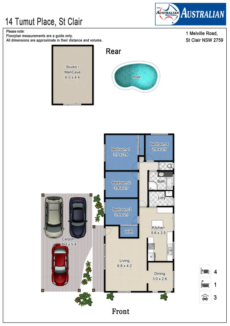 Floorplan of Homely house listing, 14 Tumut Place, St Clair NSW 2759