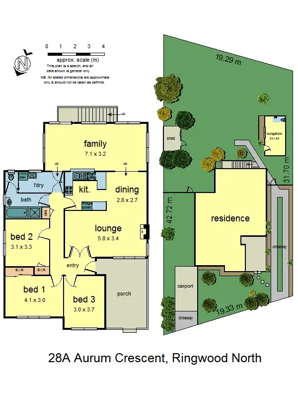 Floorplan of Homely house listing, 28A Aurum Crescent, Ringwood North VIC 3134