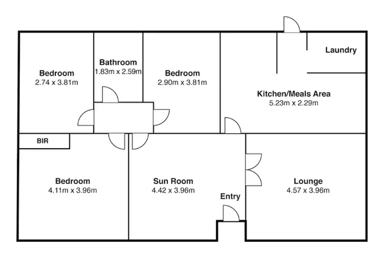 Floorplan of Homely house listing, 11 Williams Street, Wendouree VIC 3355